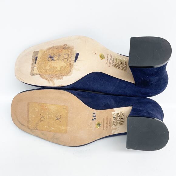 Stuart Weitzman Women's Curveblock 85 Pump Nice Blue Size 5 B - Picture 7 of 15